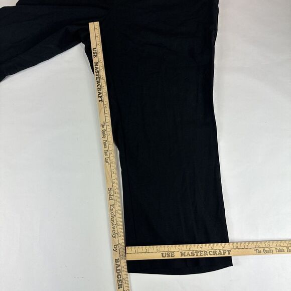 Avenue Pull On‎ Straight Leg Dress Pants Womens 18P Black Tummy Control Stretch - Picture 7 of 11